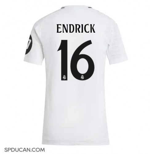 Zenski Nogometni Dres Real Madrid Endrick #16 Domaci 2024-25 Kratak Rukav